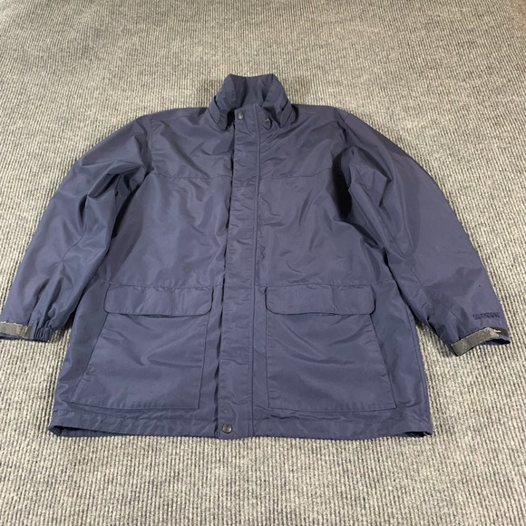 Eddie Bauer Other - Eddie Bauer Jacket Mens Large L Blue Weatheredge Full Zip Pockets Chore Outdoors